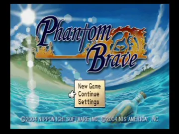 Phantom Brave screen shot title